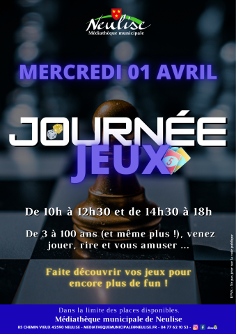 journée jeux 01 avril 2026